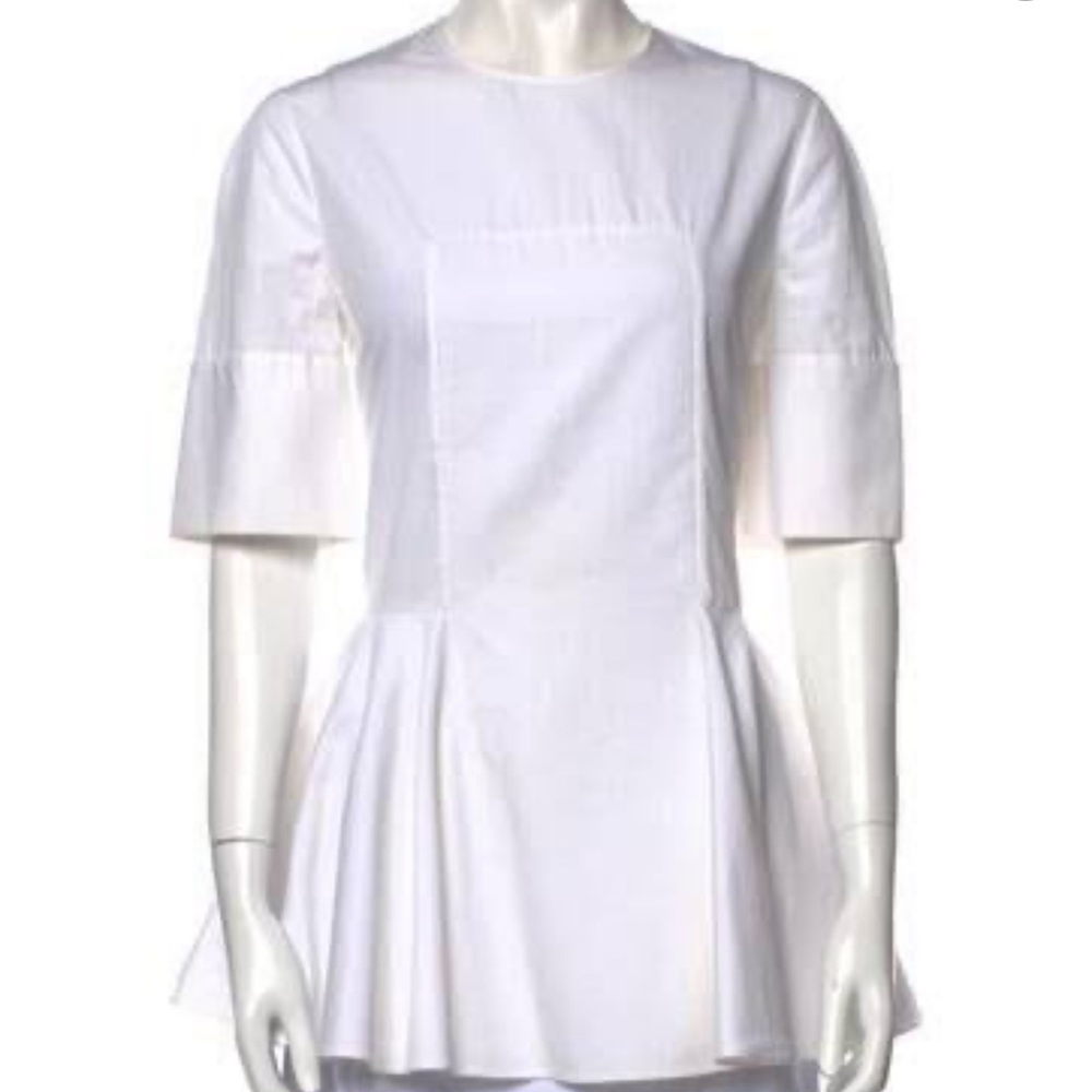 ALEXANDER MCQUEEN Crew Neck Short Sleeve Tunic
